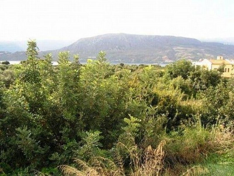 Aroni Kreta, Aroni: Land mit Panoramablick auf die Bucht von Souda zu verkaufen Grundstück kaufen